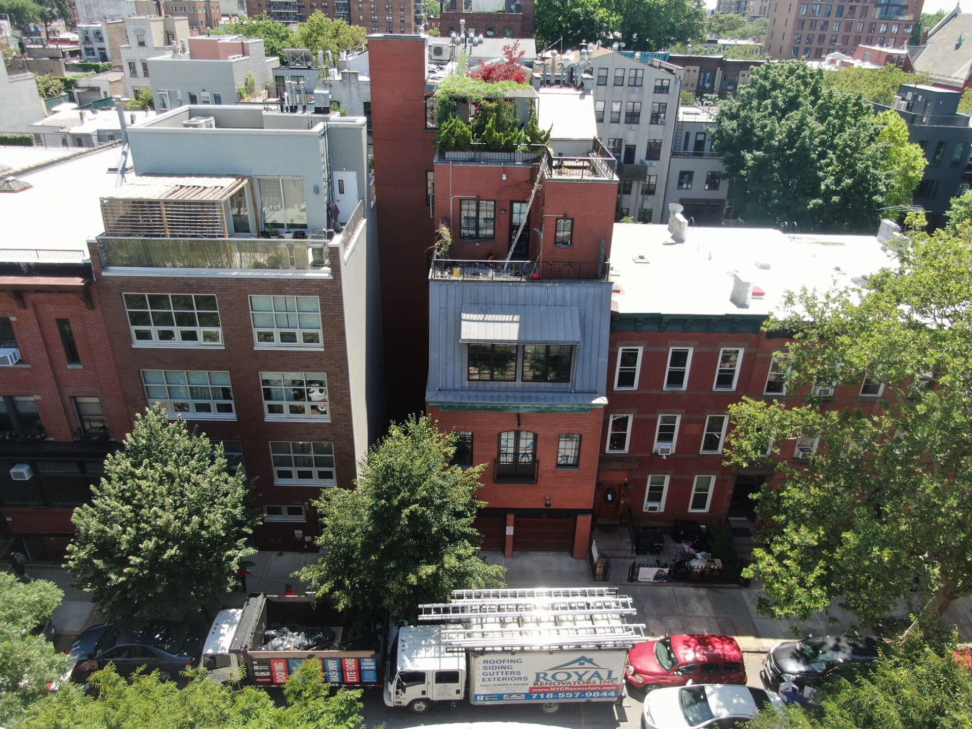 NYC Brick Building Roofing Job