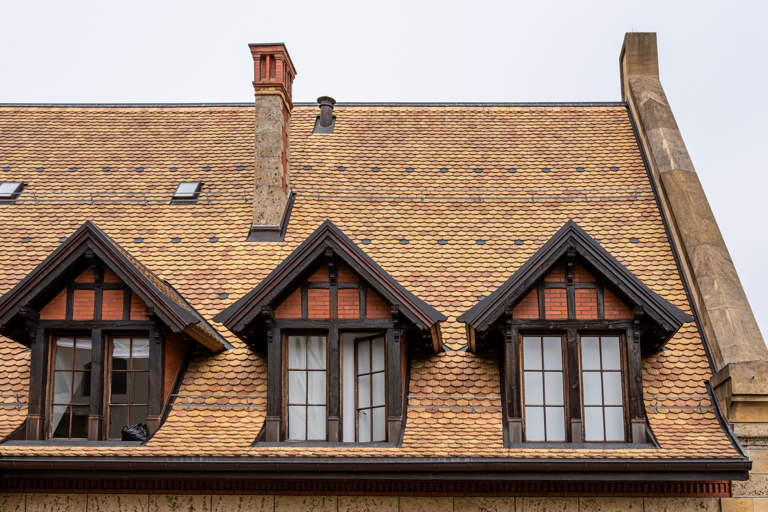 Traditional tile roof restoration and repair services.